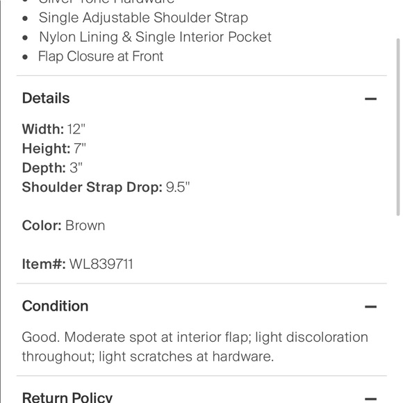 Leather suede shoulder designer purse from Longchamp - Picture 5 of 6